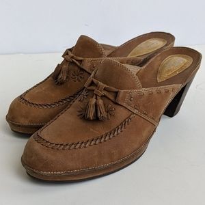 Clarks Artisan Brown Mules